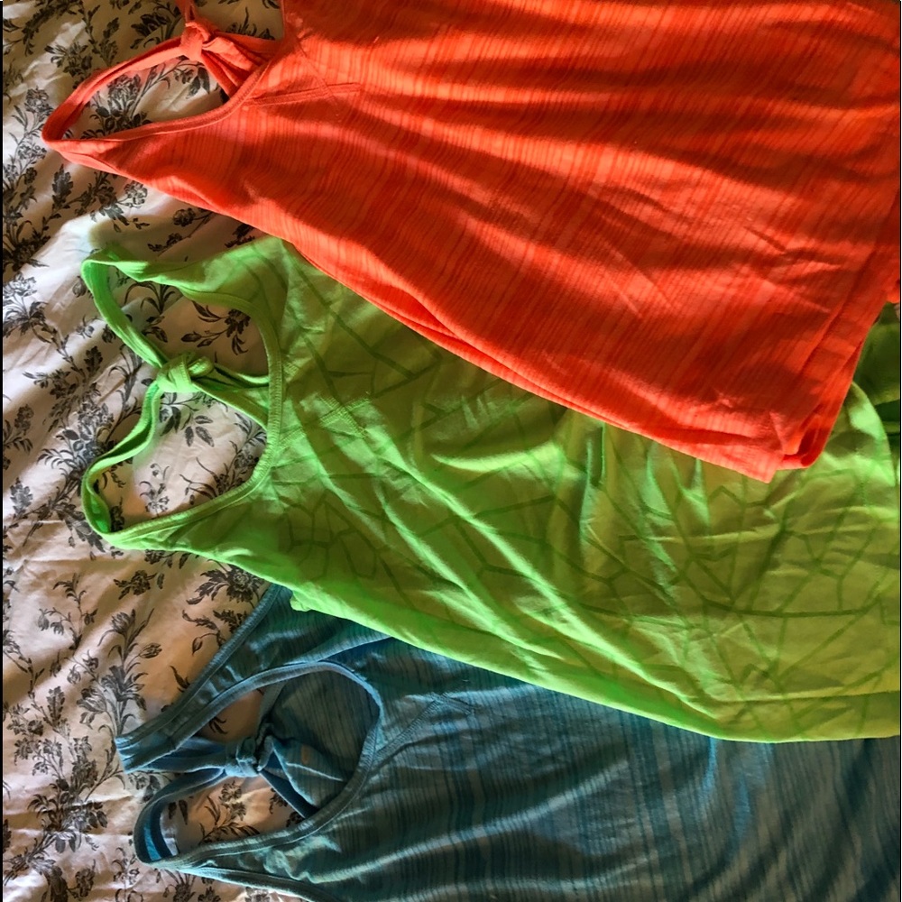 Lot of 3 Old Navy work-out tank tops
